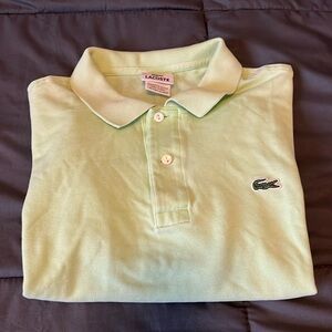 Lacoste 100% Cotton Green Polo Size 6=XL